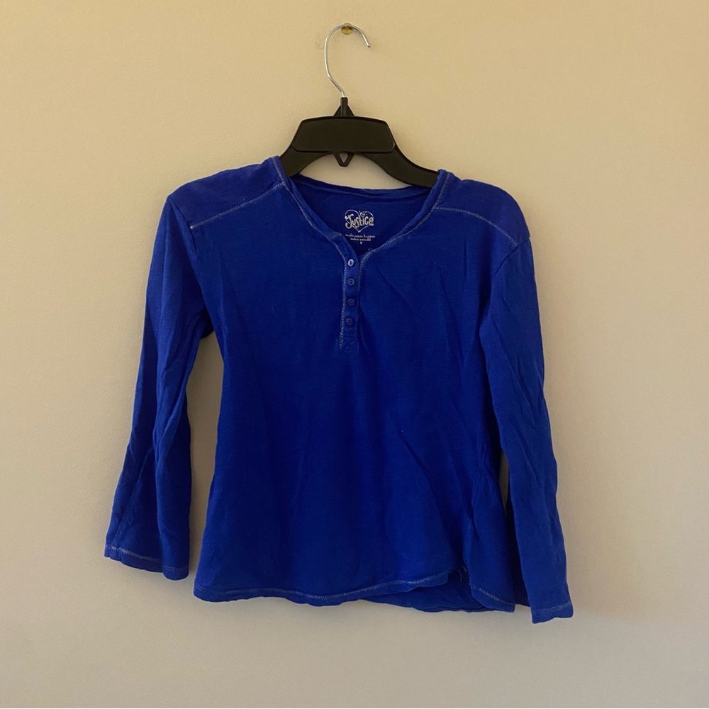 Blue Justice Long Sleeve Shirt